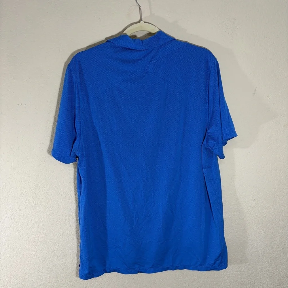 Rhone Polo Shirt Men's Blue Short Sleeve Sz L Golf Outdoor Casual Quiet Luxury - Picture 4 of 9